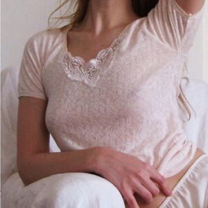 90's Blush Thermal T XSmall to Small